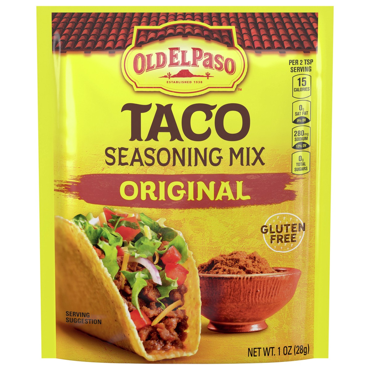 slide 1 of 9, Old El Paso Taco Seasoning Mix, Original Flavor, 1 oz., 1 oz