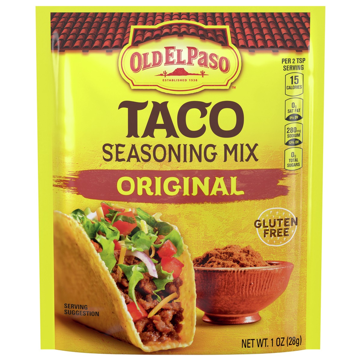 slide 1 of 9, Old El Paso Taco Seasoning Mix, Original Flavor, 1 oz., 1 oz
