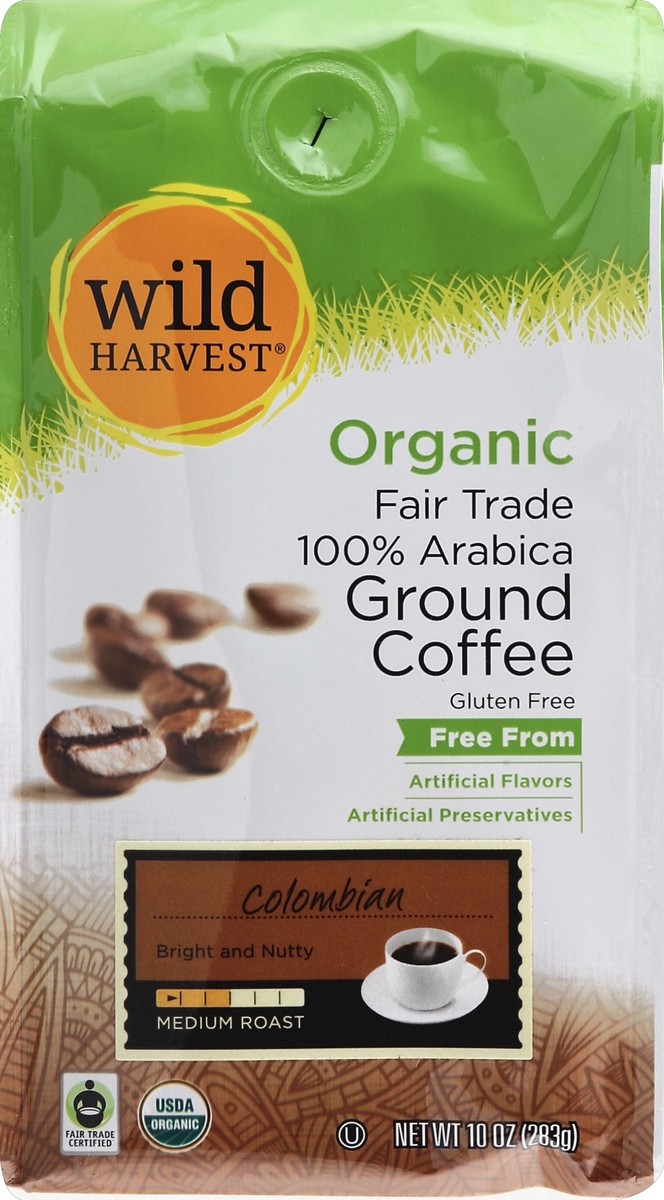 slide 6 of 8, Wild Harvest Colombian Fair Trade Coffee - 10 oz, 10 oz