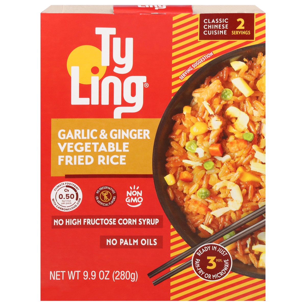 slide 1 of 9, Ty Ling Vegetable Garlic & Ginger Fried Rice 9.9 oz, 9.9 oz