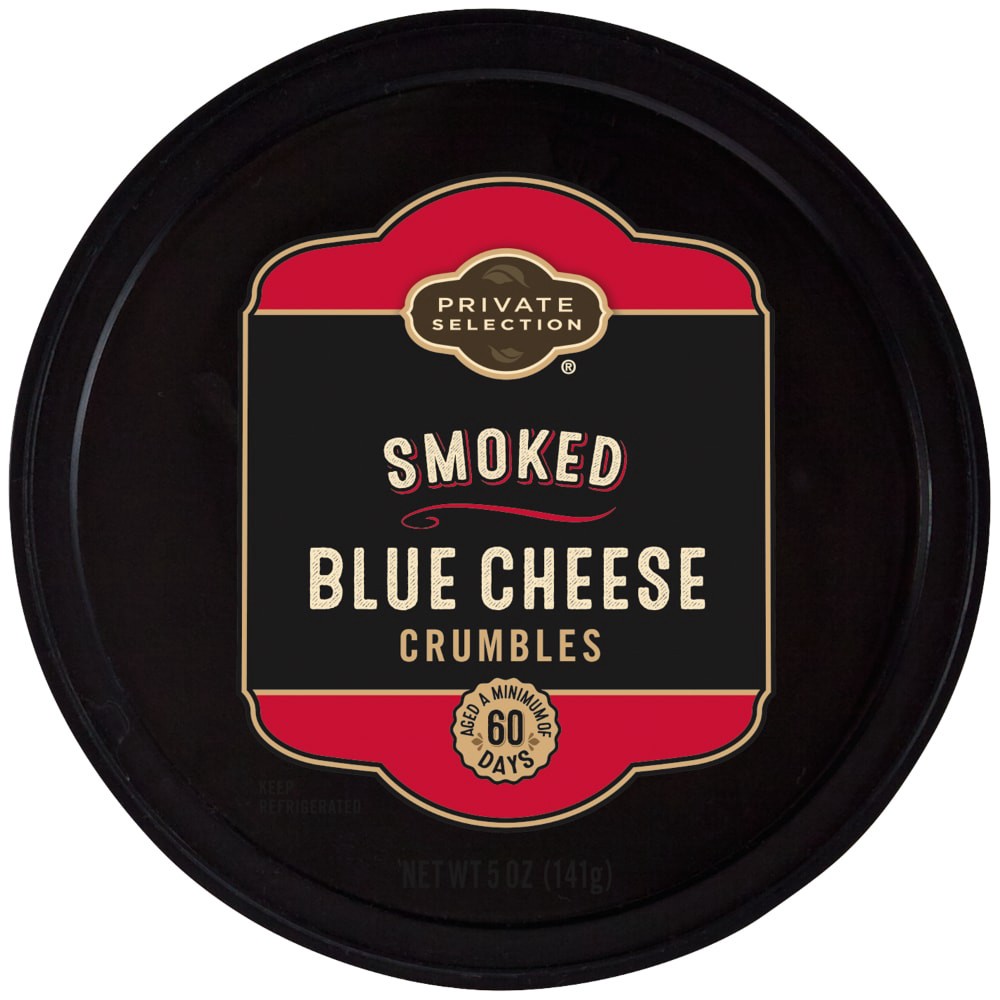 slide 1 of 3, Private Selection Smoked Blue Cheese Crumbles, 5 oz