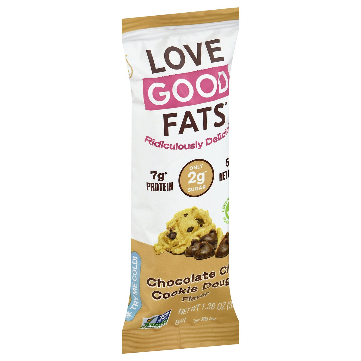 slide 2 of 13, Love Good Fats Chocolate Chip Cookie Dough Flavor Bar 1.38 oz, 1.38 oz