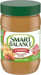 Smart Balance Creamy Peanut & Flaxseed Oil Spread, Peanut Butter Alternative, 16 OZ