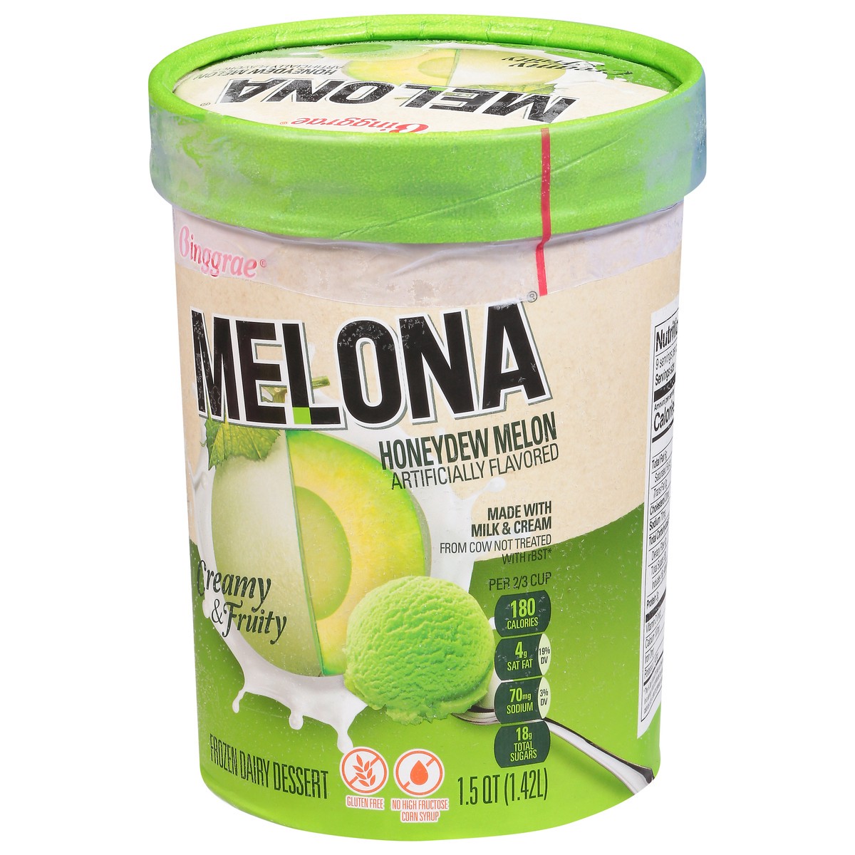 slide 3 of 9, Melona Honeydew Melon Frozen Dairy Dessert 1.5 qt, 1.5 qt