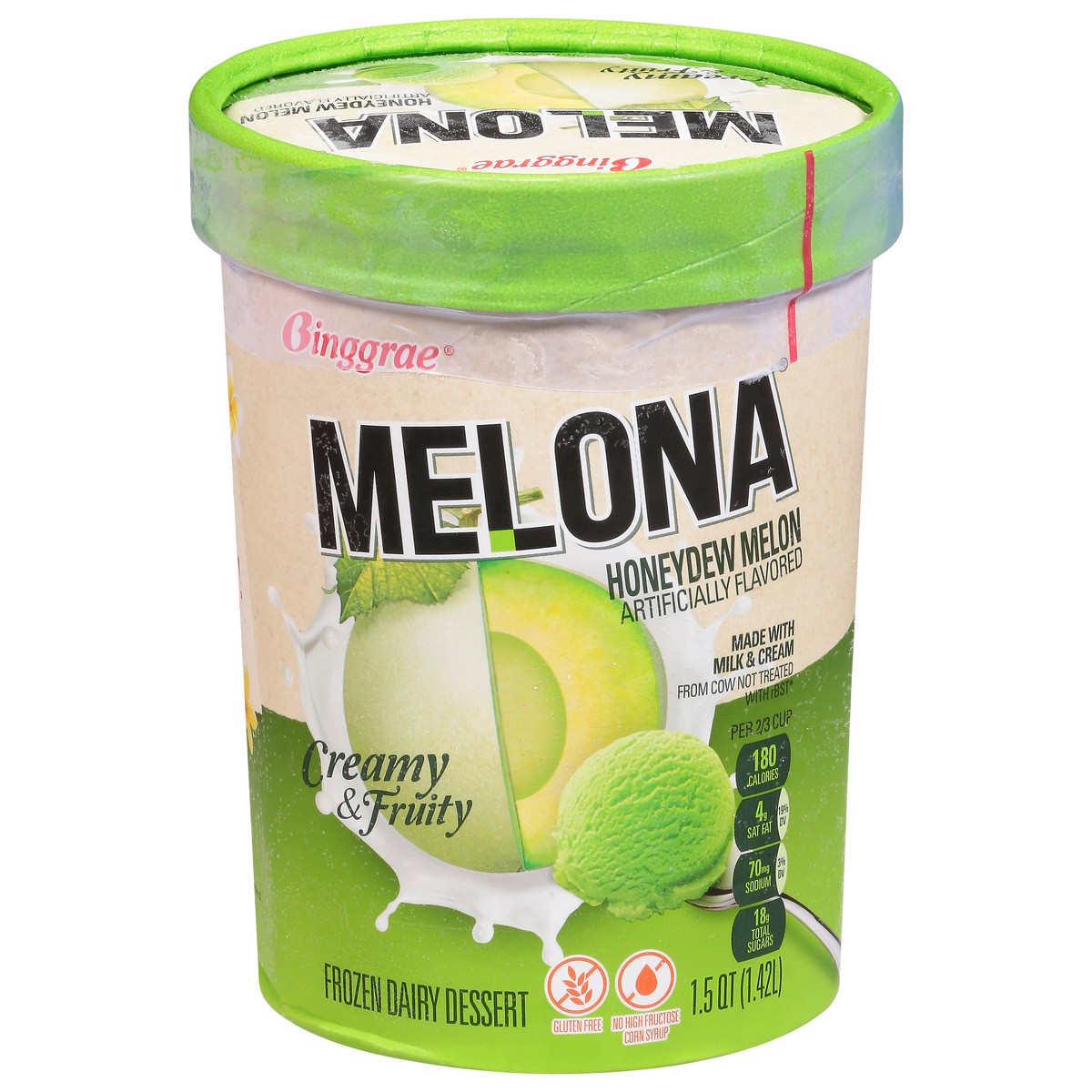 slide 1 of 9, Melona Honeydew Melon Frozen Dairy Dessert 1.5 qt, 1.5 qt