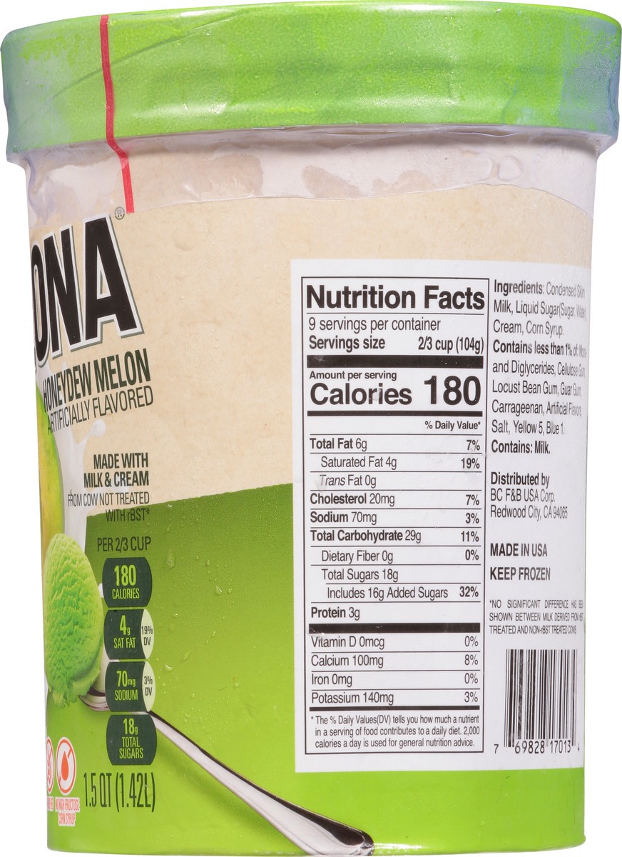 slide 8 of 9, Melona Honeydew Melon Frozen Dairy Dessert 1.5 qt, 1.5 qt