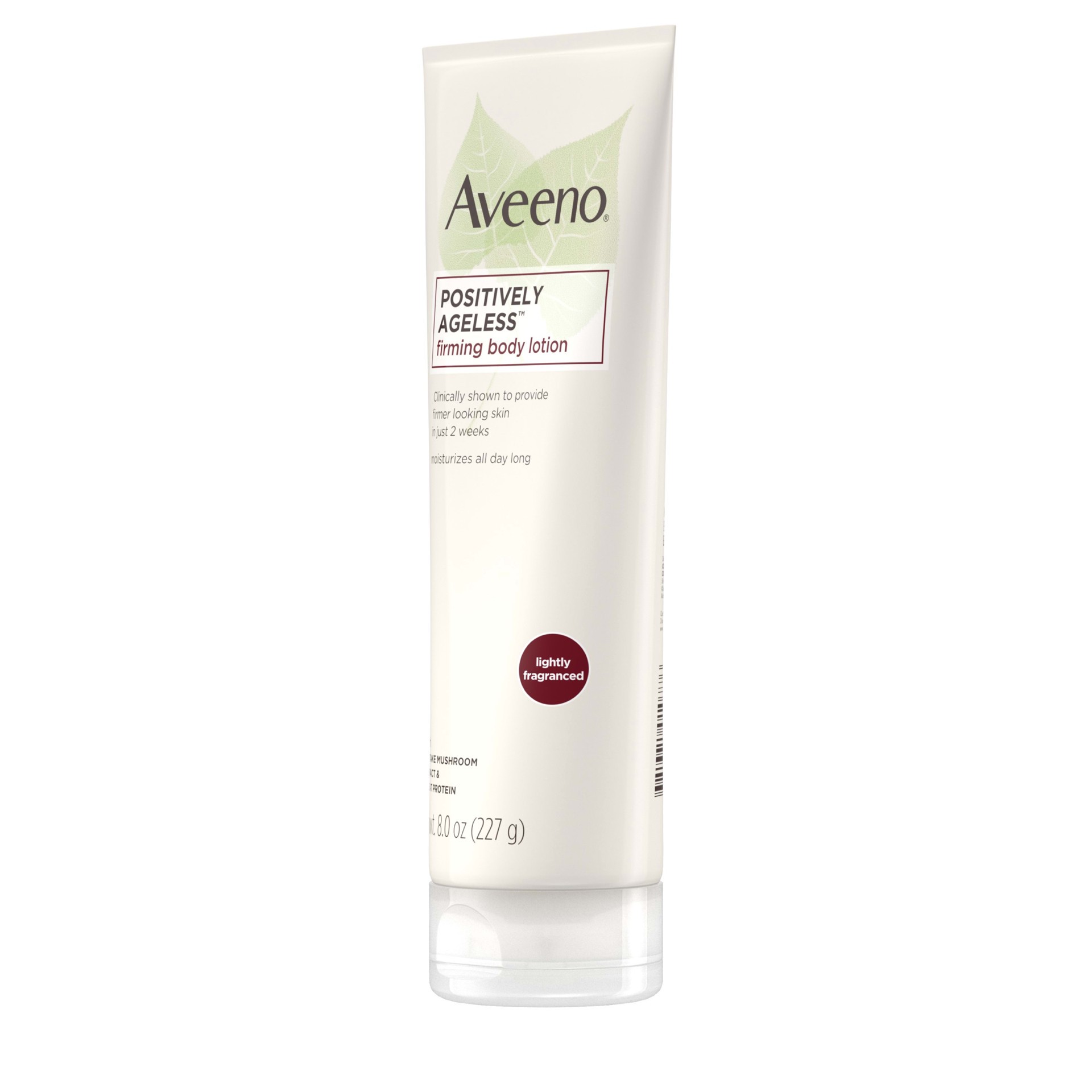 slide 5 of 5, AVEENO POSITIVELY AGELESS Firming Body Lotion, 8 Oz, 8 oz