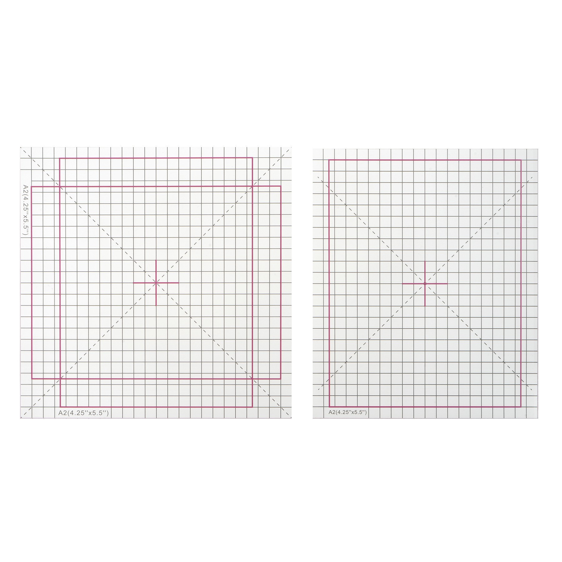 slide 2 of 2, Stamp Grid Guide Set By Recollections, 3 stamp grid guides