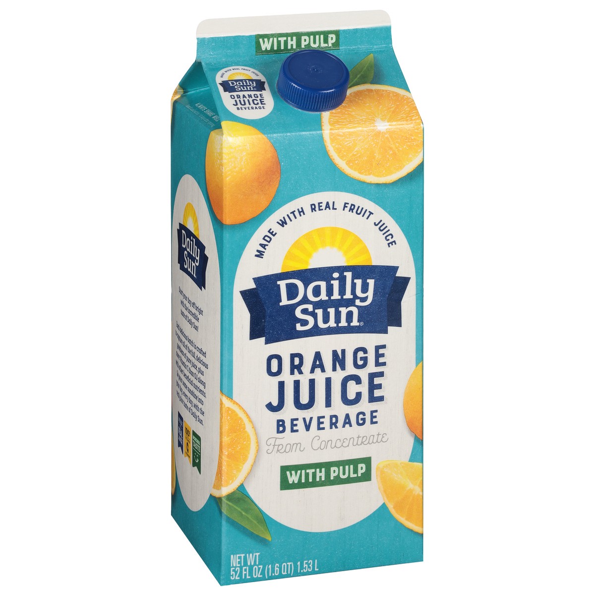 slide 3 of 13, Daily Sun with Pulp Orange Juice from Concentrate 52 fl oz, 52 fl oz