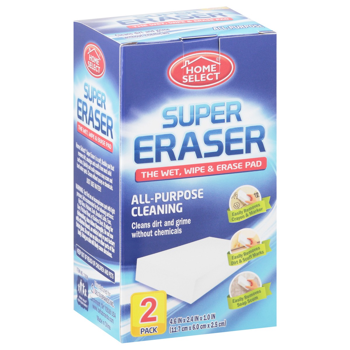 slide 2 of 9, Home Select Super Eraser, 2 ct