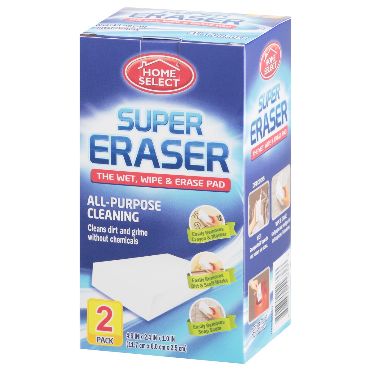 slide 3 of 9, Home Select All Purpose Cleaning Super Eraser 2 ea, 2 ct