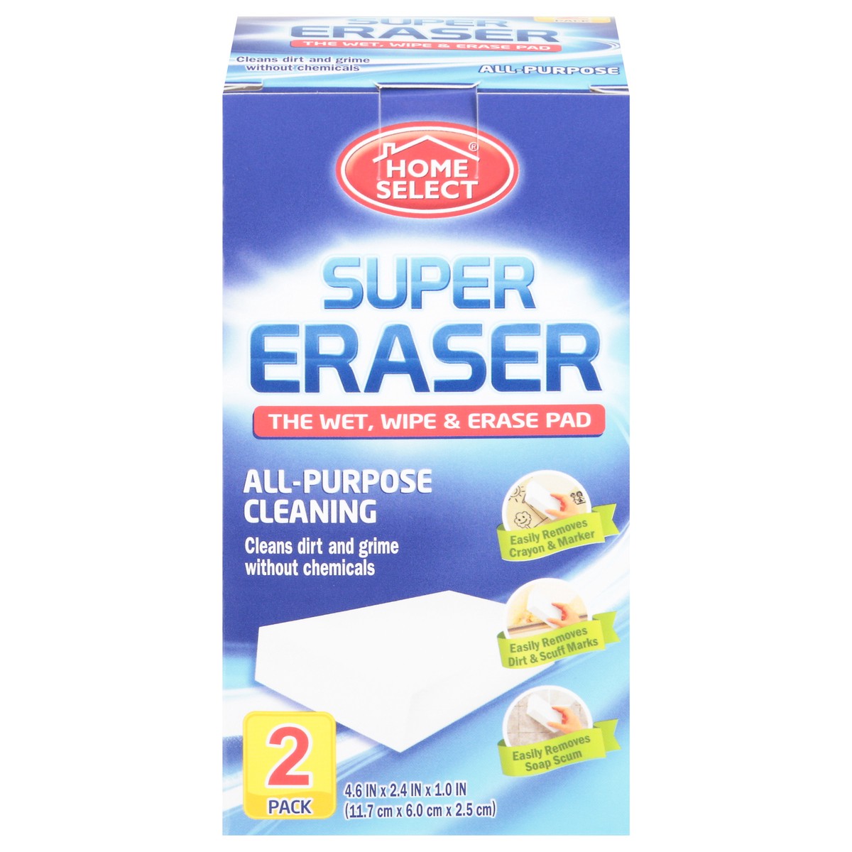 slide 1 of 9, Home Select Super Eraser, 2 ct