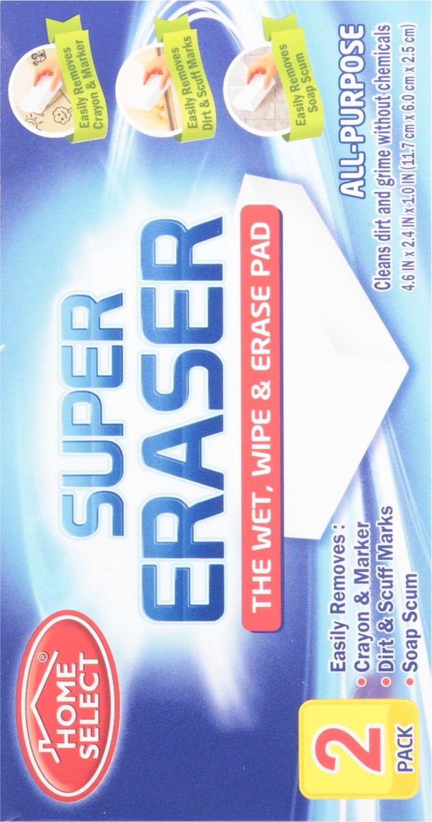 slide 5 of 9, Home Select All Purpose Cleaning Super Eraser 2 ea, 2 ct