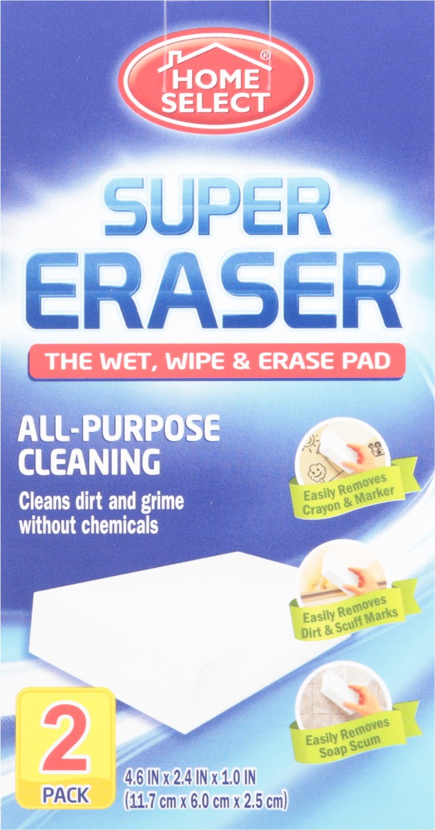 slide 6 of 9, Home Select All Purpose Cleaning Super Eraser 2 ea, 2 ct