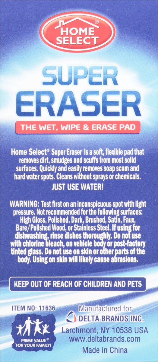 slide 7 of 9, Home Select All Purpose Cleaning Super Eraser 2 ea, 2 ct