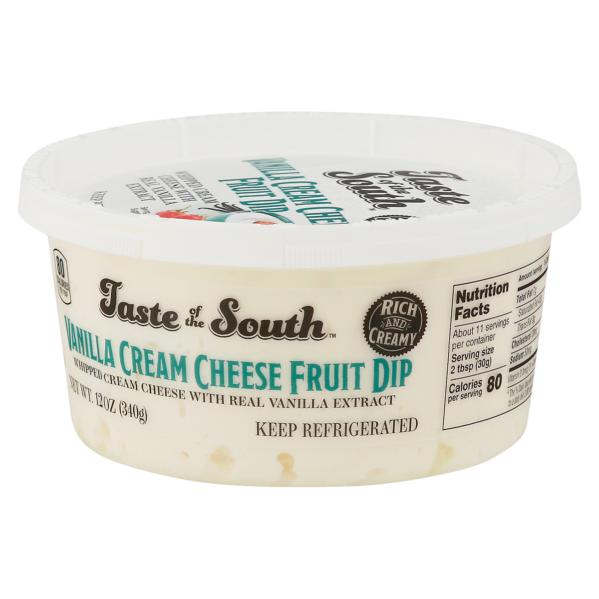 slide 8 of 9, Taste of the South Vanila Cream Cheese Fruit Dip, 12 oz