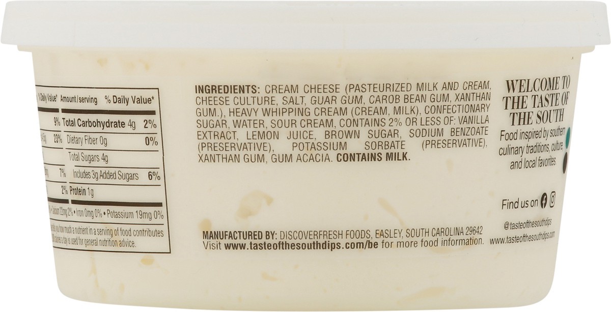 slide 3 of 9, Taste of the South Vanila Cream Cheese Fruit Dip, 12 oz