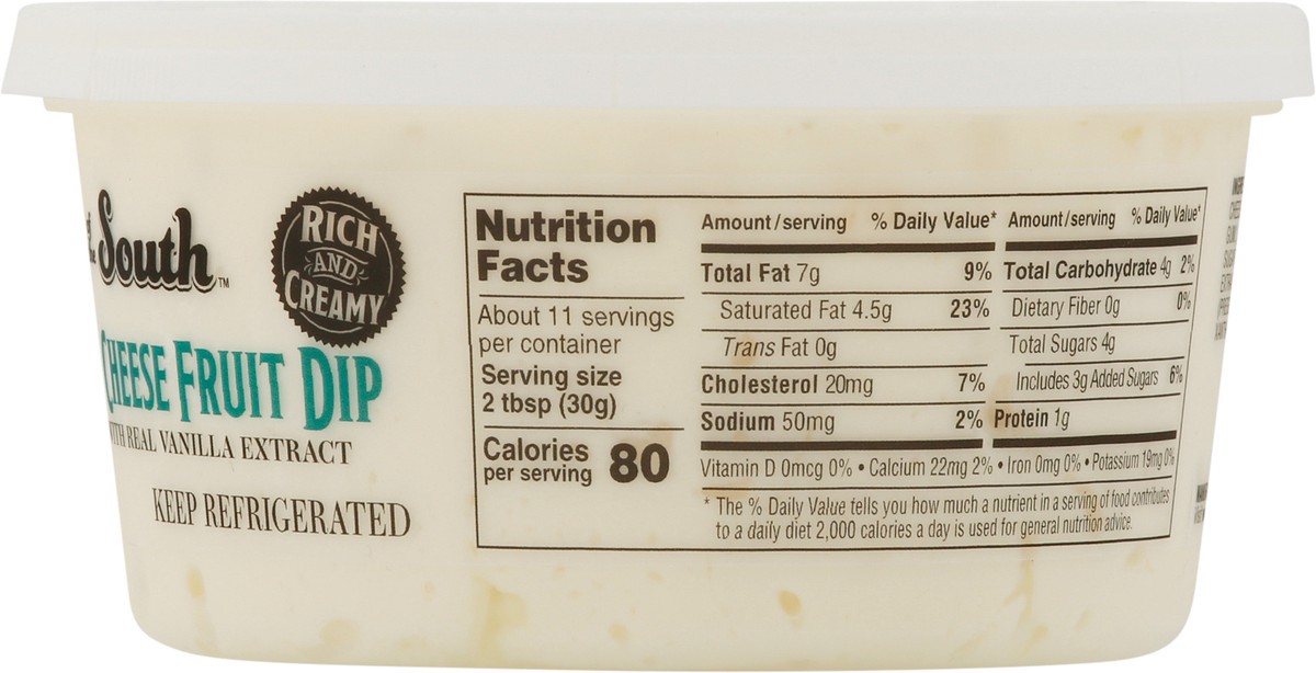 slide 2 of 9, Taste of the South Vanila Cream Cheese Fruit Dip, 12 oz