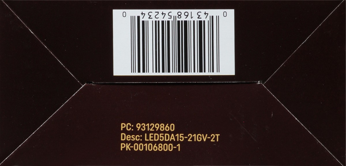 slide 5 of 12, GE Vintage Style 60 Watts Warm Candle Light Amber Glass LED Light Bulbs 2 ea, 2 ct