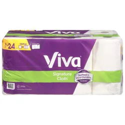 Viva Signature Cloth Paper Towels, 8 Triple Rolls, 129 Sheets per Roll