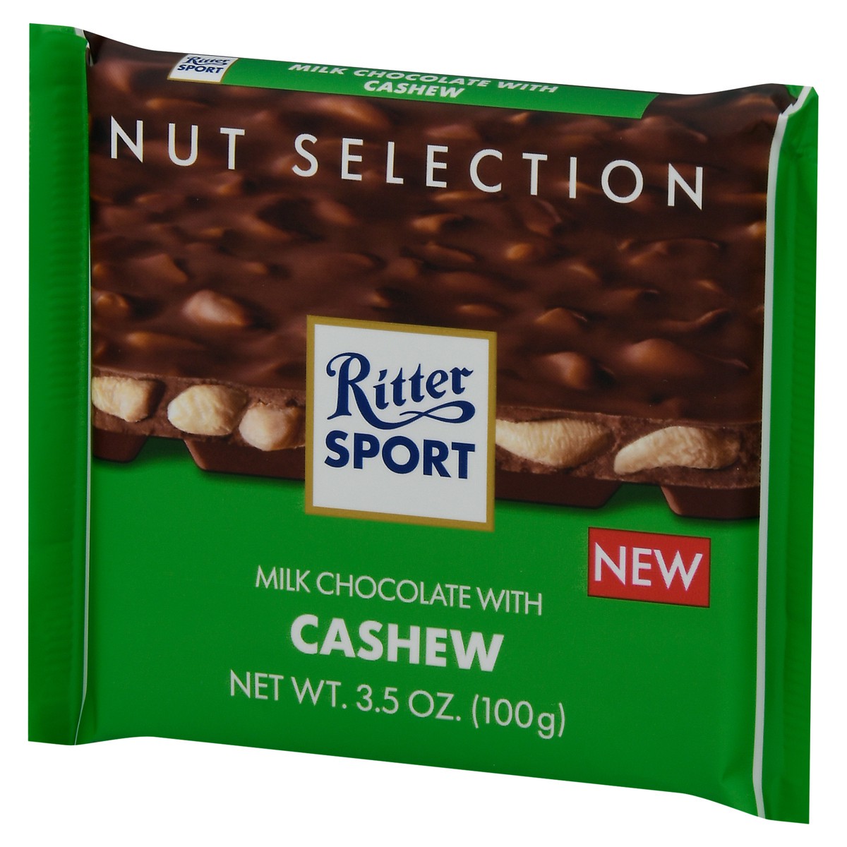 slide 5 of 12, Ritter Sport Ritter Milk Chocolate With Cashews - 3.5 oz, 3.5 oz