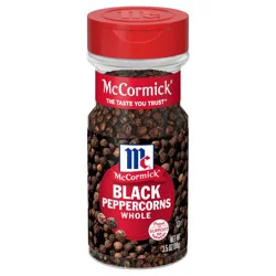 McCormick Whole Black Pepper, 3.5 oz