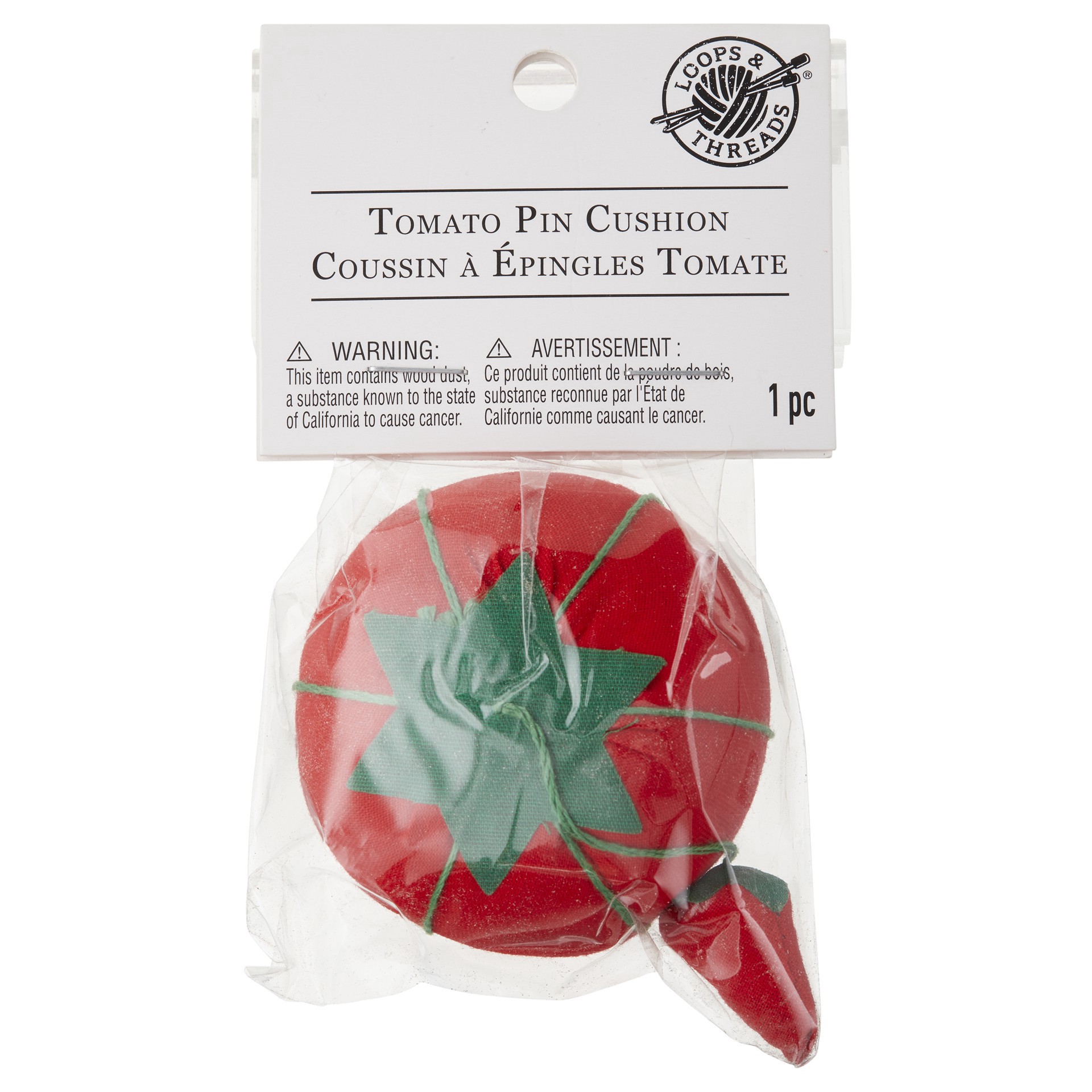 slide 2 of 3, Tomato Pin Cushion By Loops & Threads, 1 ct
