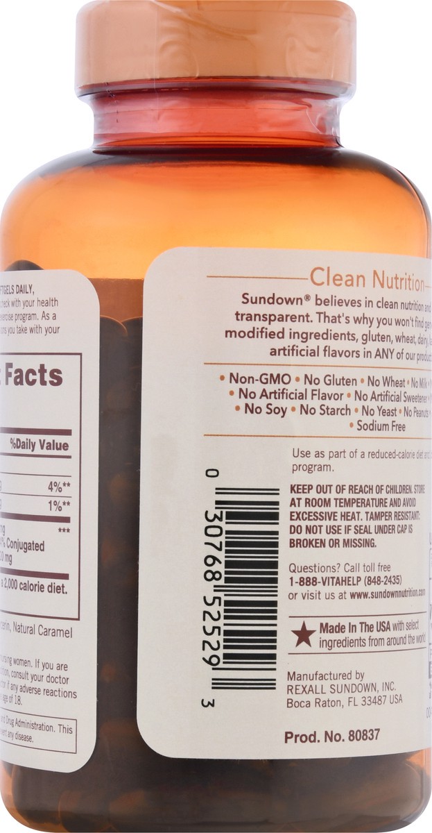 slide 7 of 11, Sundown Non-GMO Maximum Strength Softgels CLA 90 ea, 90 ct