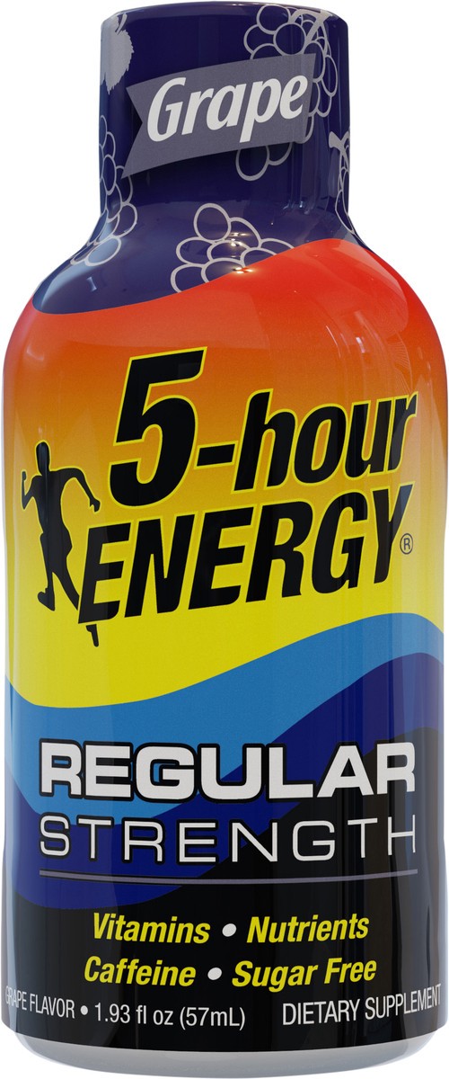 slide 4 of 7, 5-hour ENERGY Shot, Regular Strength, Grape, 2 oz