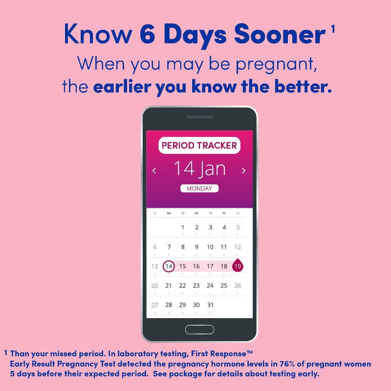 slide 6 of 8, First Response Early Result Pregnancy Test, 2 Count, 2 ct
