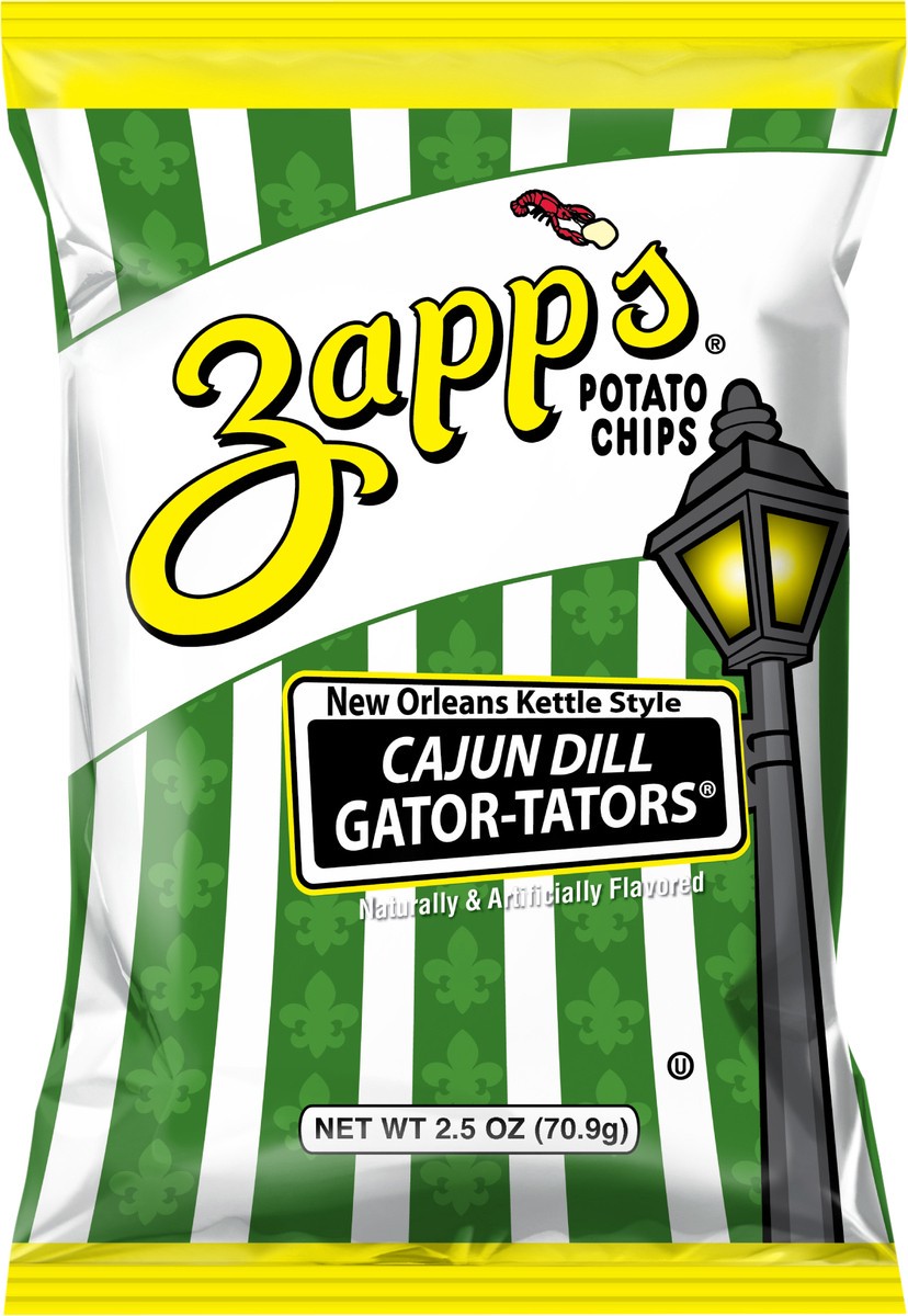 slide 5 of 12, Zapp's Cajun Dill Gatortators, 2.5 oz