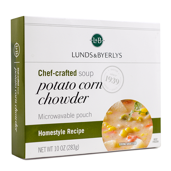slide 1 of 1, L&B Potato Corn Chowder, 10 oz