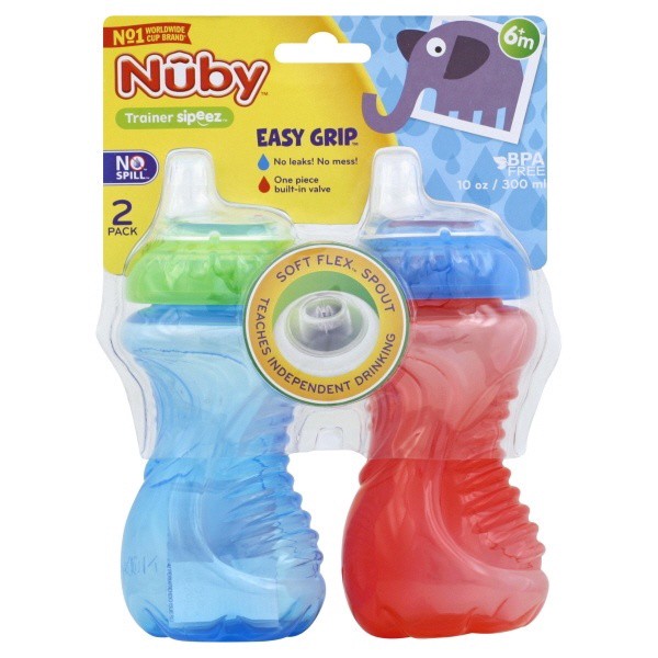 slide 1 of 1, Nuby No-Spill Cups, Soft Spout, 1 ct