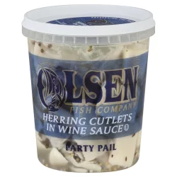 Olsen Fish Olsen Herring Cutlets In Wine Sauce Party Pail