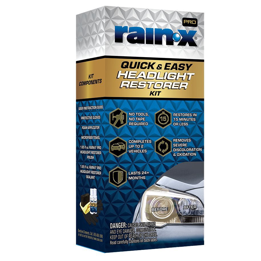 slide 1 of 1, Rain-X Quick & Easy Headlight Restorer Kit, 1 ct
