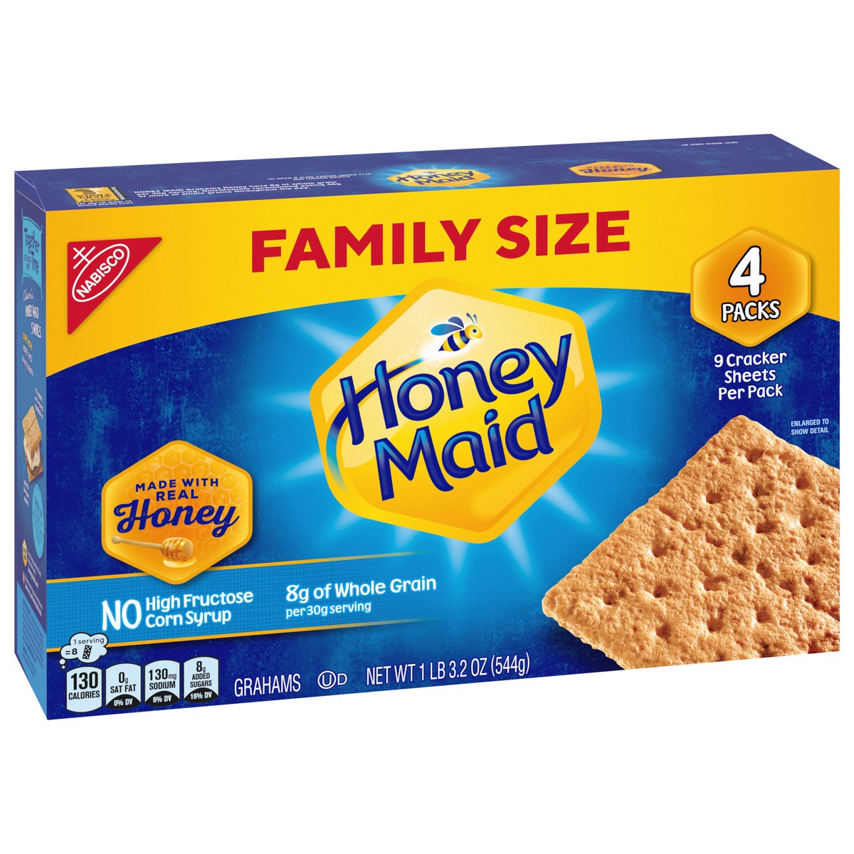 slide 7 of 14, Honey Maid Graham Crackers, Family Size, 19.2 oz, 19.2 oz