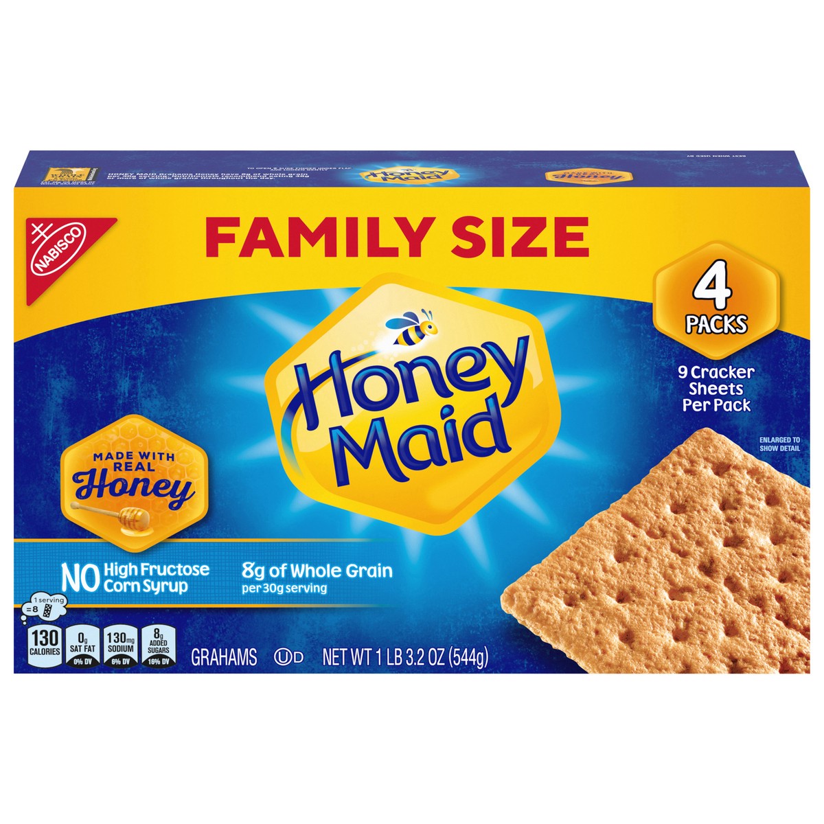 slide 6 of 14, Honey Maid Graham Crackers, Family Size, 19.2 oz, 19.2 oz