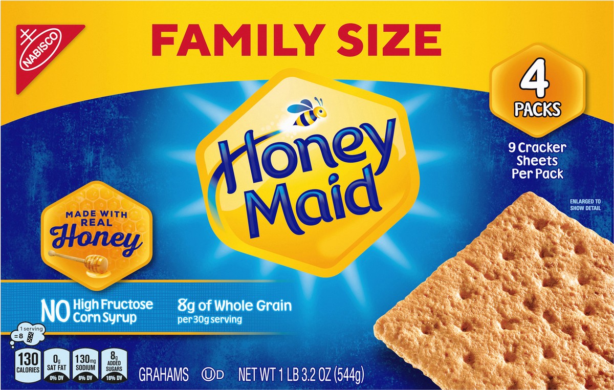 slide 10 of 14, Honey Maid Graham Crackers, Family Size, 19.2 oz, 19.2 oz