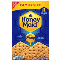 HONEY MAID Graham Crackers, Lunch Snacks, Family Size, 19.2 oz