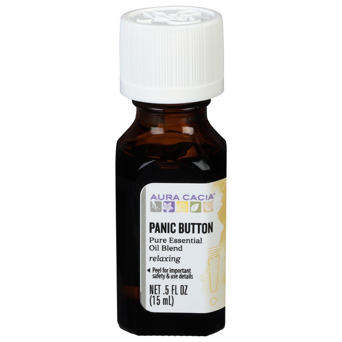 slide 1 of 9, Aura Cacia Panic Button Essential Solutions Blend, 0.5 oz