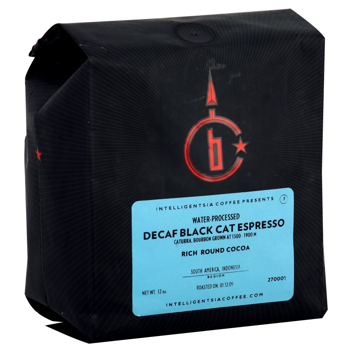 slide 1 of 1, Intelligentsia Coffee Decaf Black Cat Espresso, 1 ct