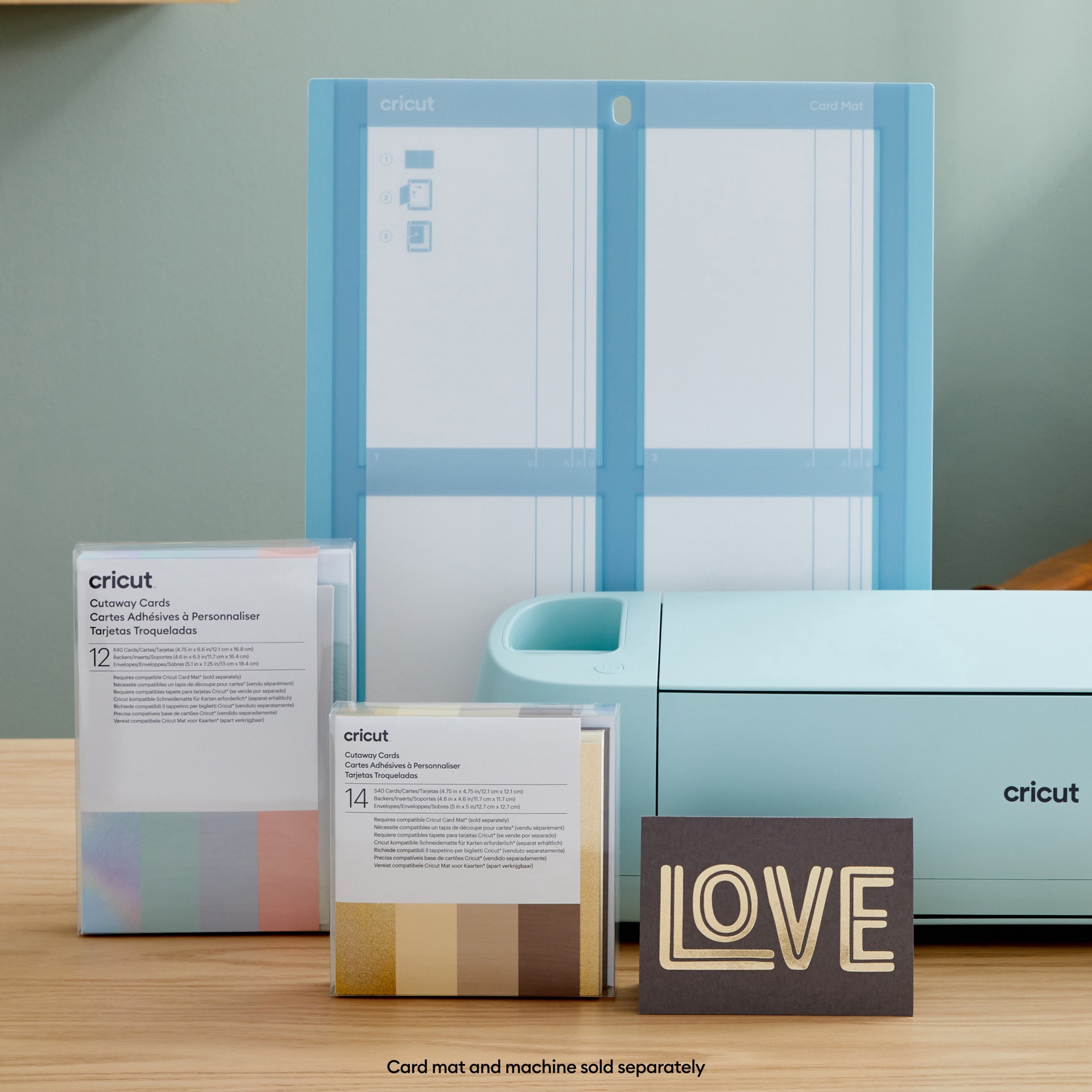 slide 5 of 9, Cricut S40 Cutaway Cards, Pastel Sampler, 4.75 in x 4.75 in