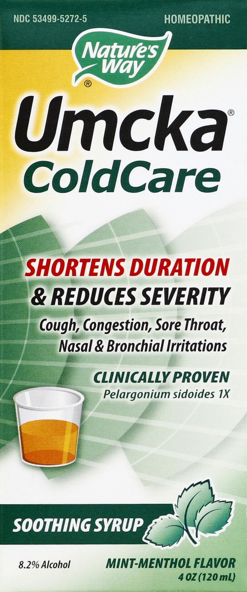 slide 2 of 6, Nature's Way Umcka Mint-Menthol Flavored ColdCare 4 fl oz, 4 oz