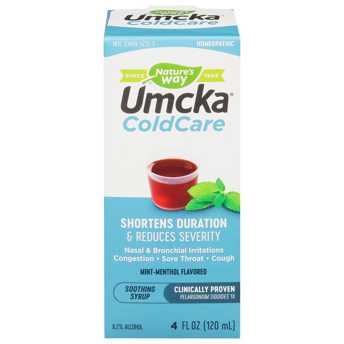 slide 1 of 6, Nature's Way Umcka Mint-Menthol Flavored ColdCare 4 fl oz, 4 oz