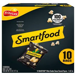 Smartfood Popcorn, White Cheddar Cheese Flavored - 10 ct