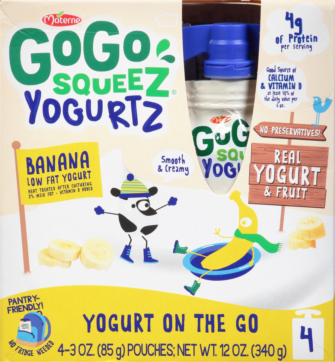 slide 5 of 9, GoGo squeeZ Yogurtz Banana, 3 oz
