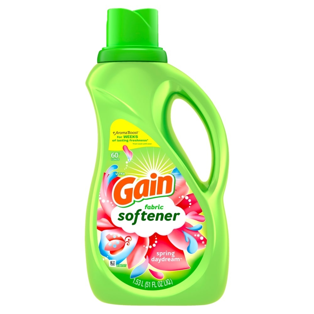 slide 1 of 5, Gain Spring Daydream Liquid Fabric Softener, 51 fl oz