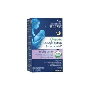 slide 1 of 1, Mommy's Bliss Mommy's Bliss Organic Cough Syrup & Mucus Relief Night, 1.67 oz