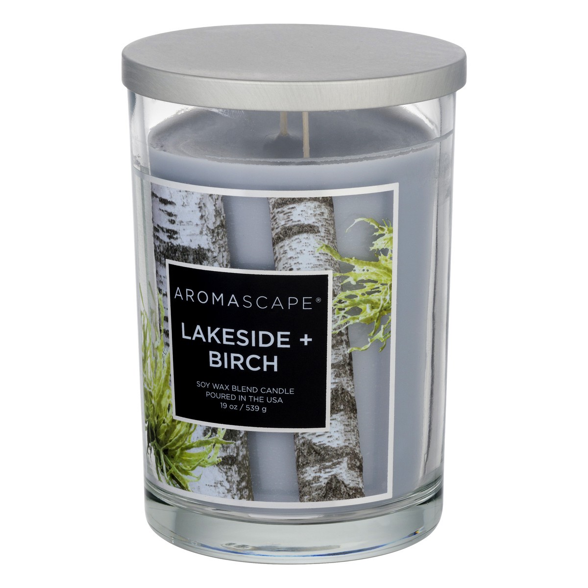 slide 3 of 9, Aromascape Lakeside + Birch Candle 1 ea, 1 ct