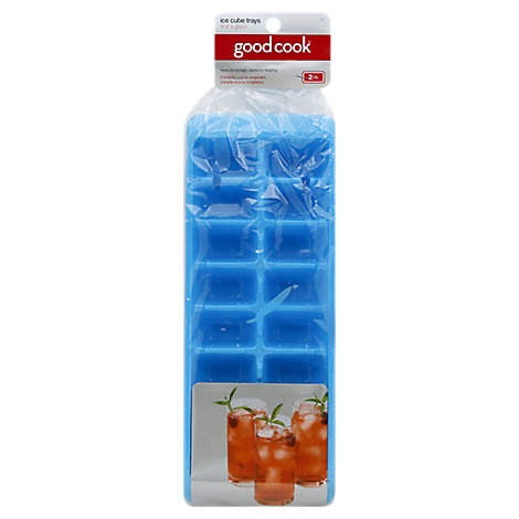 slide 1 of 1, Good Cook Ice Cube Trays, 2 ct